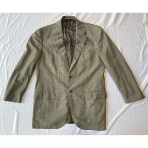 VTG Polo Ralph Lauren Men's Wool/Mohair 2-Button Blazer Jacket Glen Plaid• 42 R